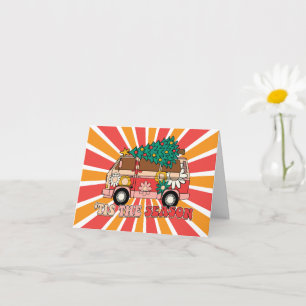 Dit seizoen - groovy retro kerst - Kerstmis Kaart