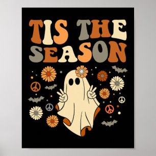 Dit seizoen Halloween Ghost Outfit Kostuum Retr Poster