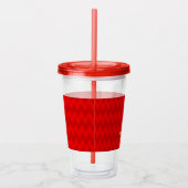 Dit seizoen is Jolly Kerstmis Red Modern Acryl Drinkbeker (Rechts)
