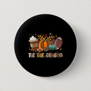 Dit seizoen pompoen kruiden Football Halloween Th Ronde Button 5,7 Cm