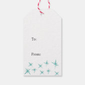 Dit seizoen Snowflake cadeau labels Cadeaulabel (Achterkant)