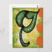 Dit singular Leaf Briefkaart (Voorkant / Achterkant)