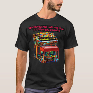 Dit toetsenbord brengt je muziek naar een nieuw di t-shirt