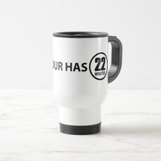 Dit uur heeft 22 minuten reisbeker (Voorkant rechts)