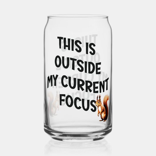 Dit valt buiten mijn huidige focus eekhoorn blikvorm glas (Voorkant)