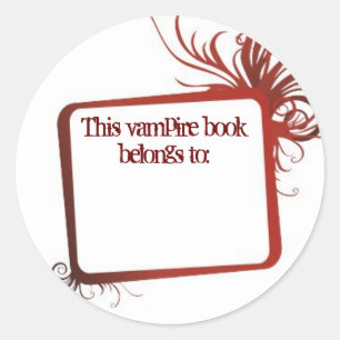 Dit Vampierboek is van Ronde Sticker