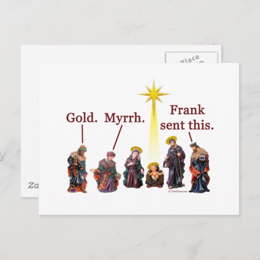 Dit van Frank Sent Feestdagenkaart (Voorkant / Achterkant)