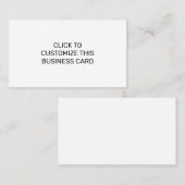 DIT VISITEKAARTJE AANPASSEN (Voorkant / Achterkant)