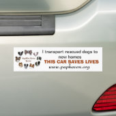 DIT VOERTUIG BEWAART LEVEN BUMPERSTICKER (Op auto)