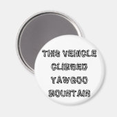 DIT VOERTUIG HEEFT EEN GEHAAGSE BERG MAGNEET (Voorkant / Achterkant)