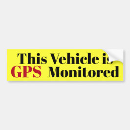 Dit voertuig is GPS-sticker Bumpersticker