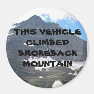 DIT VOERTUIG KLIKT BROKEBACK-MOUNTAE MAGNEET
