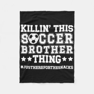 Dit Voetbal Broer Ding Voetbalspeler zijn Broer Fleece Deken
