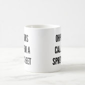 Dit vraagt om een spreadsheet, grappige mok. koffiemok (Center)