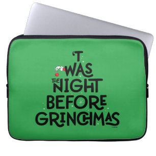 Dit was de nacht voor Grinchmas Laptop Sleeve