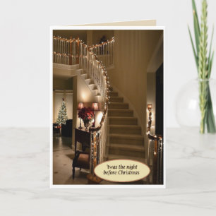 "Dit was de nacht voor Kerstmis" Kaart met envelop