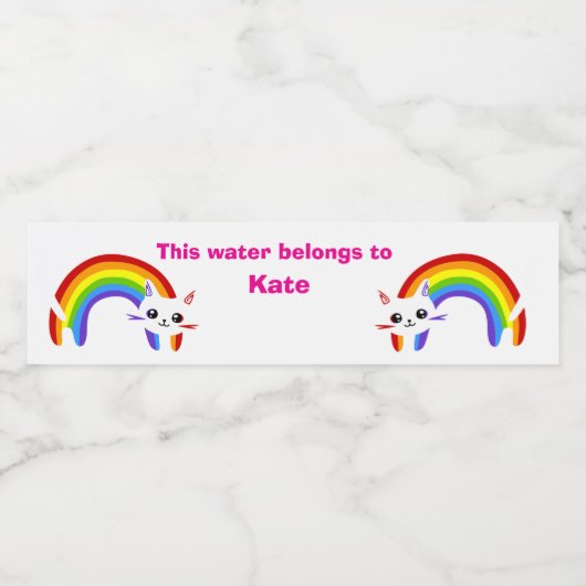 Dit water is van waterfles etiket (Enkel label)