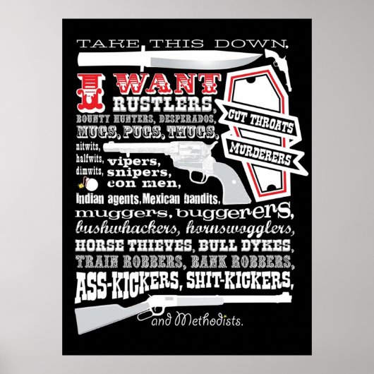 Dit wil ik weghalen bij het blazen van zadels poster (Voorkant)