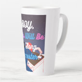 Dit wordt een lang semester latte mok (Rechterhoek)