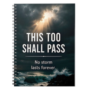 🌤️ Dit Zal Ook Voorbij Gaan motivatie Notitieboek