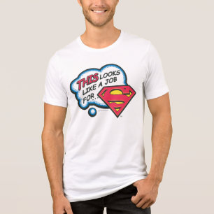 Dit ziet eruit als een baan voor Superman Tri-Blend Shirt