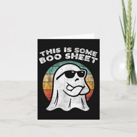 Dit zijn enkele Boo Sheet Ghost Sungles Halloween  Kaart (Voorkant)