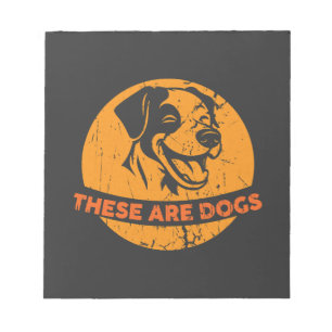 Dit Zijn Honden Moedig En Grappig Retro Hond Liefh Notitieblok