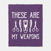 Dit zijn mijn wapens fleece deken (Voorkant)