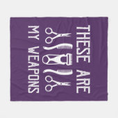 Dit zijn mijn wapens fleece deken (Voorkant (Horizontaal))