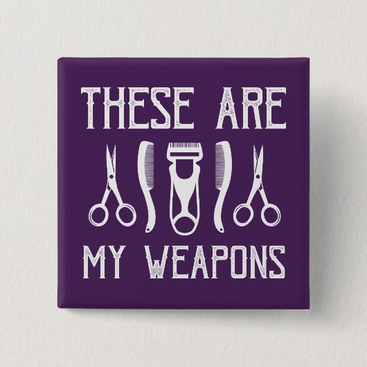 Dit zijn mijn wapens vierkante button 5,1 cm (Voorkant)