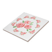 Dit zijn waterverf elegante rozen tegeltje (Zijkant)