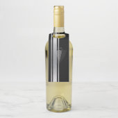 Dit zwart-wit vrijgezellenfeest voor edelman flessenhanger (Op fles)