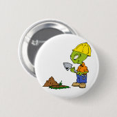 Ditch Digger Alien Ronde Button 5,7 Cm (Voorkant /achterkant)