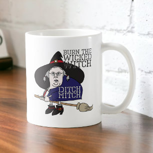 Ditch The Wyed Witch Mitch Mcconnell Coffee Mok