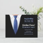 Dites adieu à la Cravate Retraite Party Invitation (Debout devant)