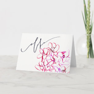 Dites "Aloha" avec la carte de note tropicale de