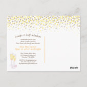 Dites applaudir les invitations Champagne de fête  (Dos)