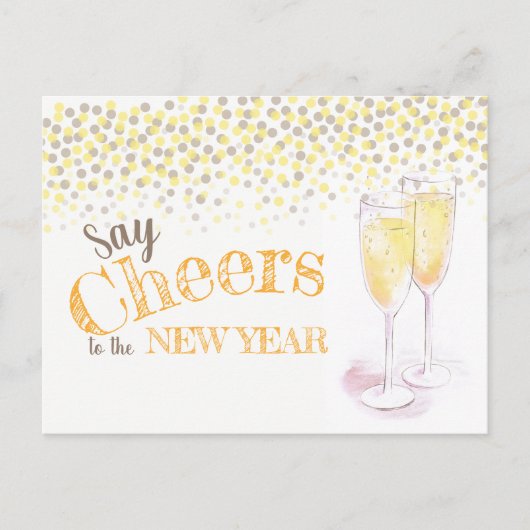 Dites applaudir les invitations Champagne de fête  (Devant)