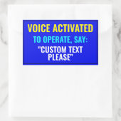 Dites... ? Autocollant activé sur la voix personna (Sac)