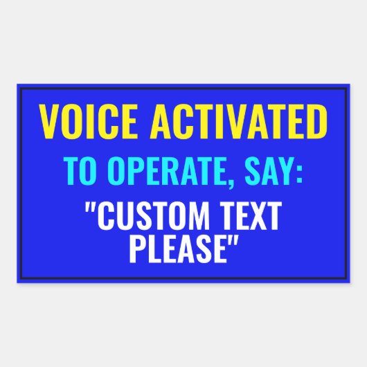 Dites... ? Autocollant activé sur la voix personna (Devant)