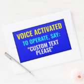 Dites... ? Autocollant activé sur la voix personna (Enveloppe)