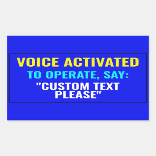 Dites... ? Autocollant activé sur la voix personna