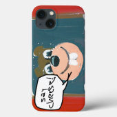 Dites Fromage avec Coque iphone d'écureuil drôle (Verso)