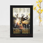 Dites-Le À Ma Carte De Voeux Robot Géant (Fleur jaune)
