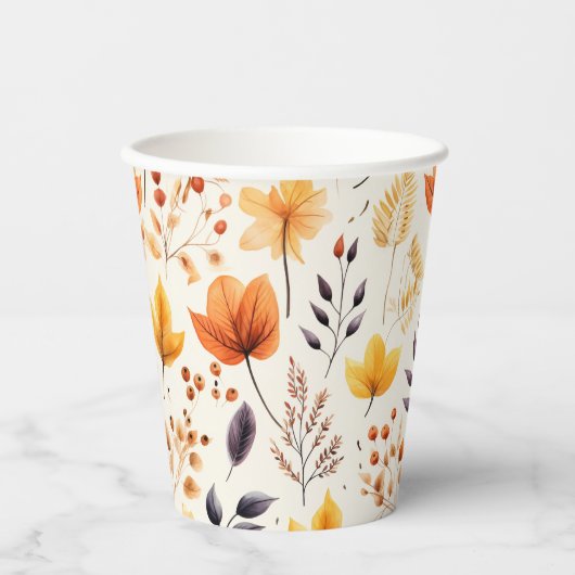 Dites-le avec des feuilles d'automne 2 - Gobelet e (Recto)