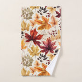Dites-le avec des feuilles d'automne 3 - (Serviette à main)