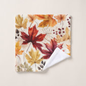 Dites-le avec des feuilles d'automne 3 - (Gant de toilette)