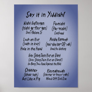 Dites-le en affiche Yiddish