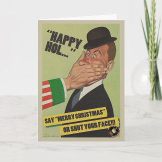 Dites le "Joyeux Noël" ou fermez votre carte de