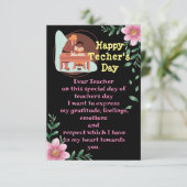 Dites merci à l'enseignant Carte de voeux (Debout devant)